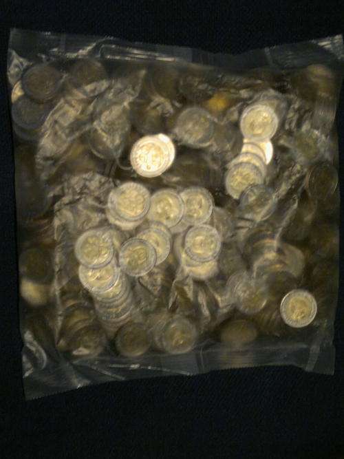 BAG OF 400 MANDELA 2008 COINS FROM THE MINT